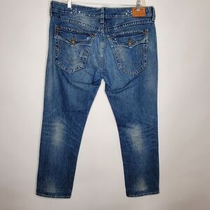 True Religion Geno Relaxed Slim Jeans Men's Size 40 Button Flap Back Pockets